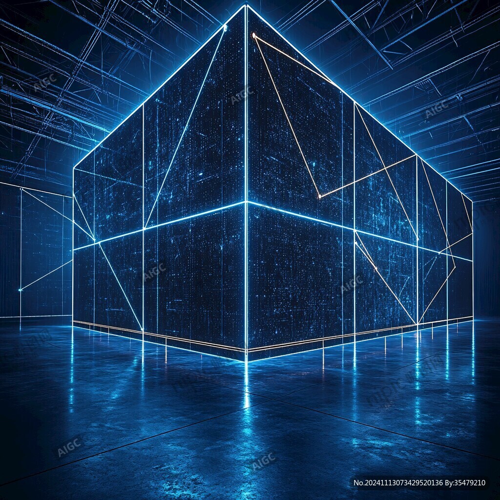 科技光线立体空间感