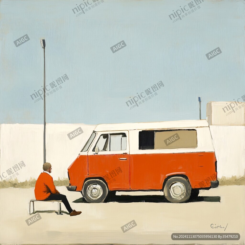 当仓库的面包车