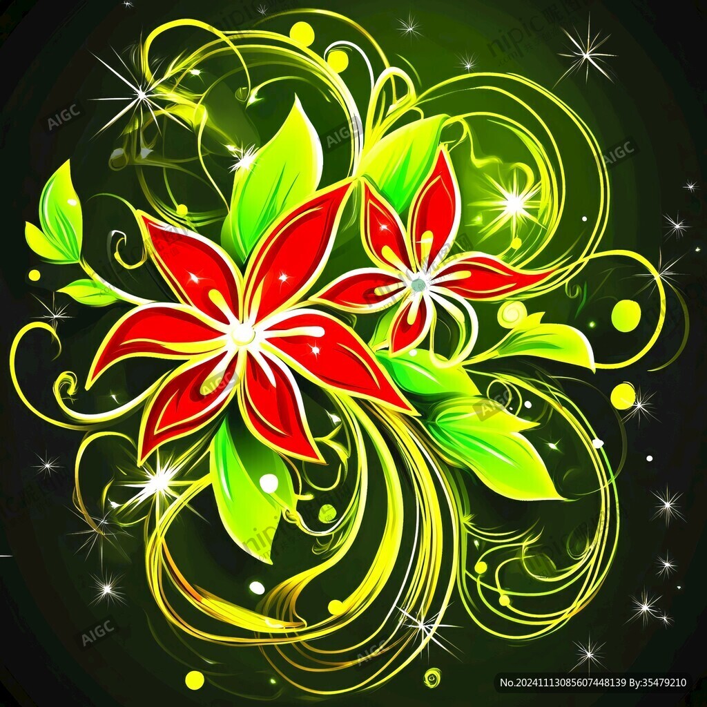 靓丽花纹