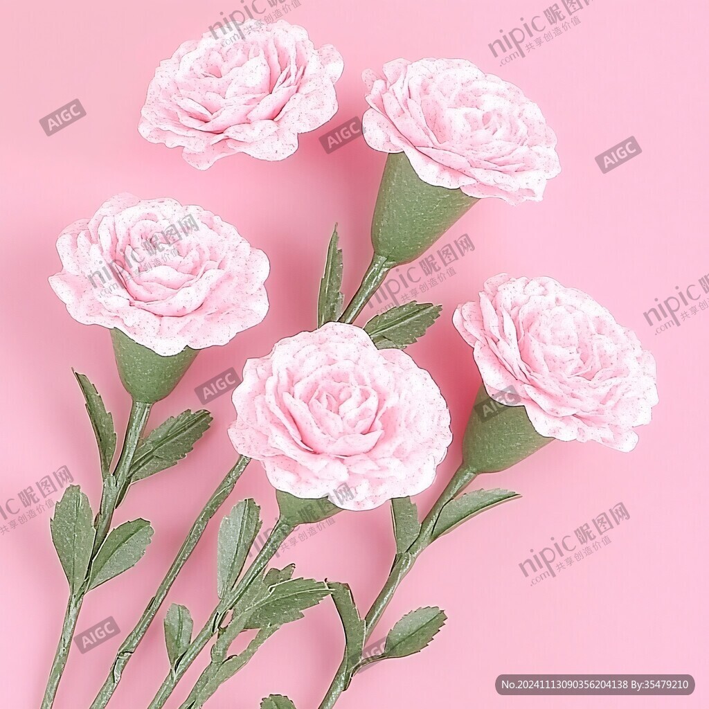 仿真粉色玫瑰花