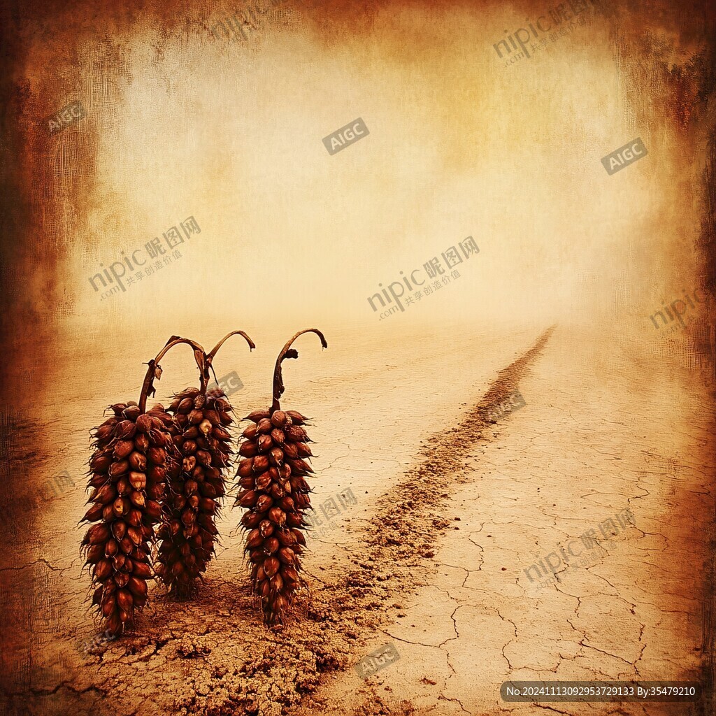 掉在地上的松果