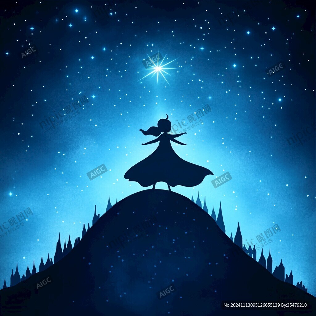 星空中的女孩