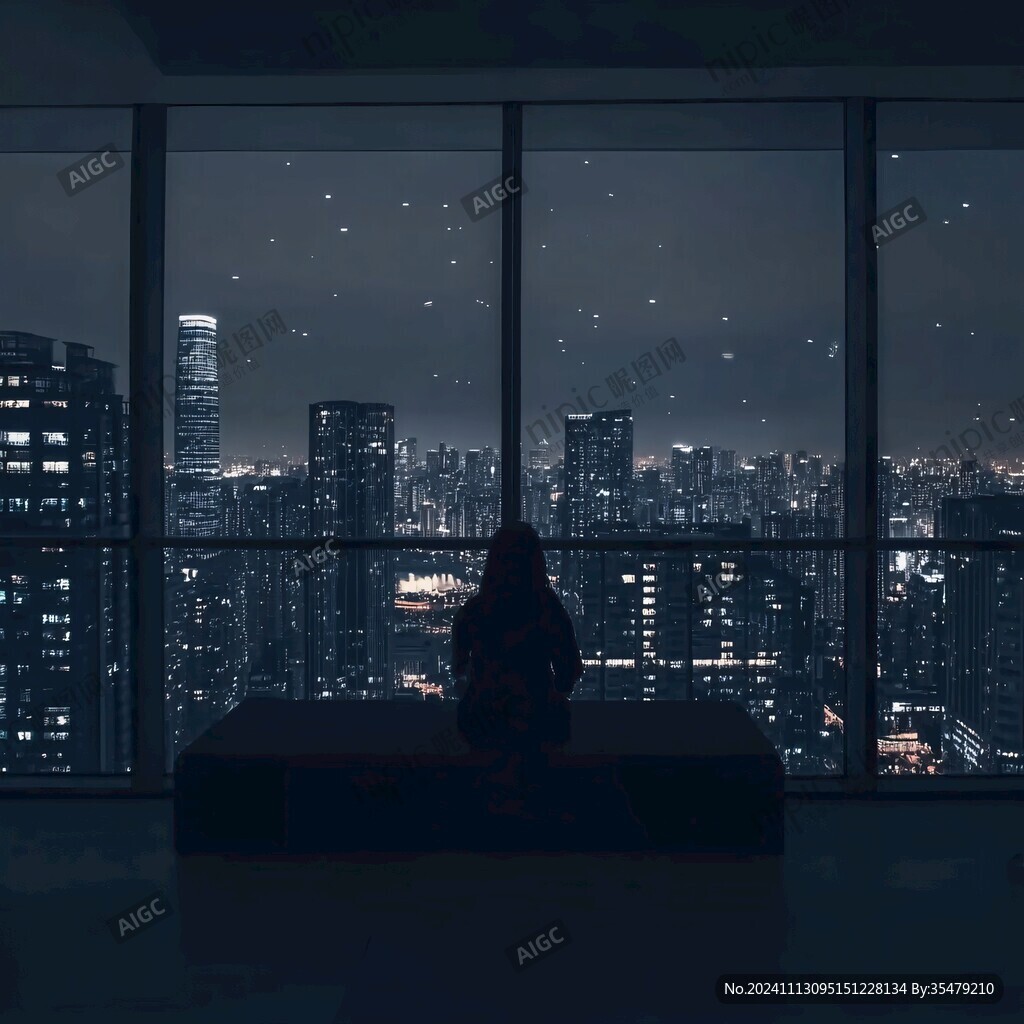 楼下夜景