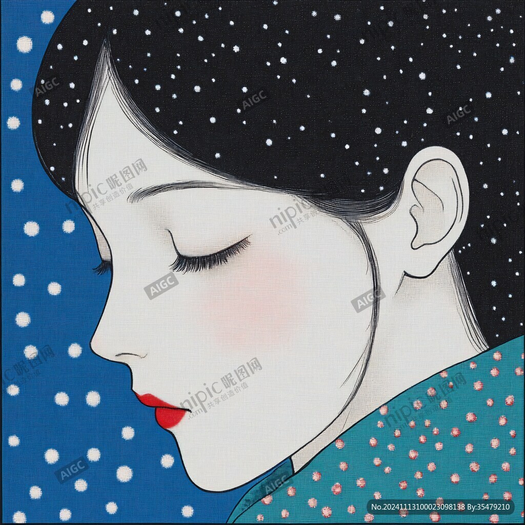 民国风美妆插画