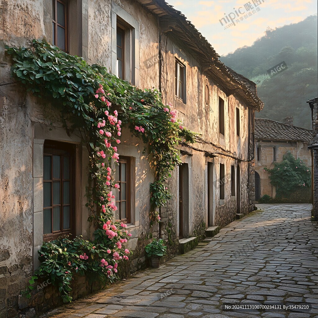 欧美乡村街景