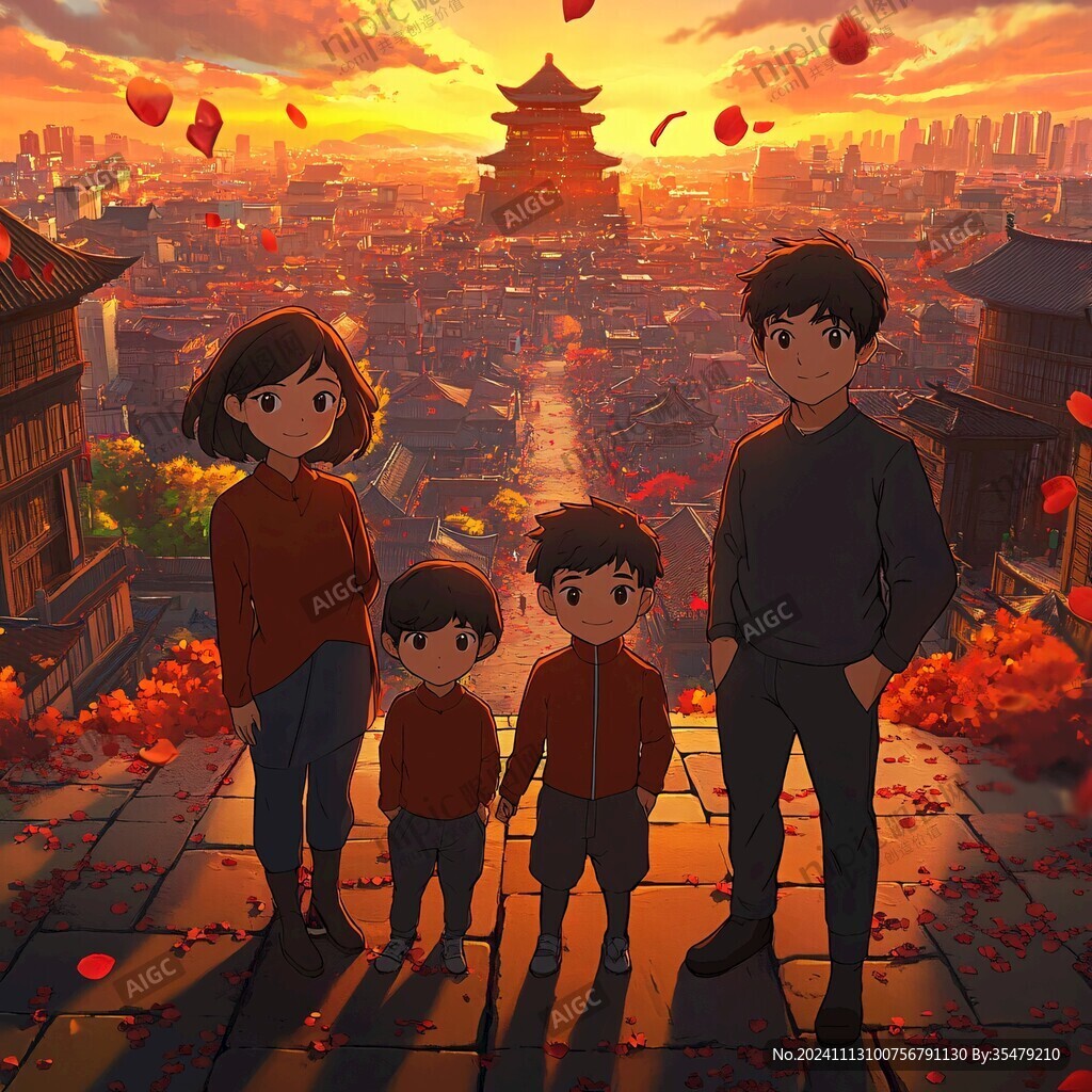 动漫全家福