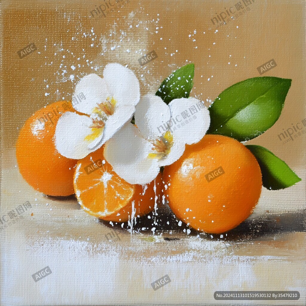 砂糖橘插画设计