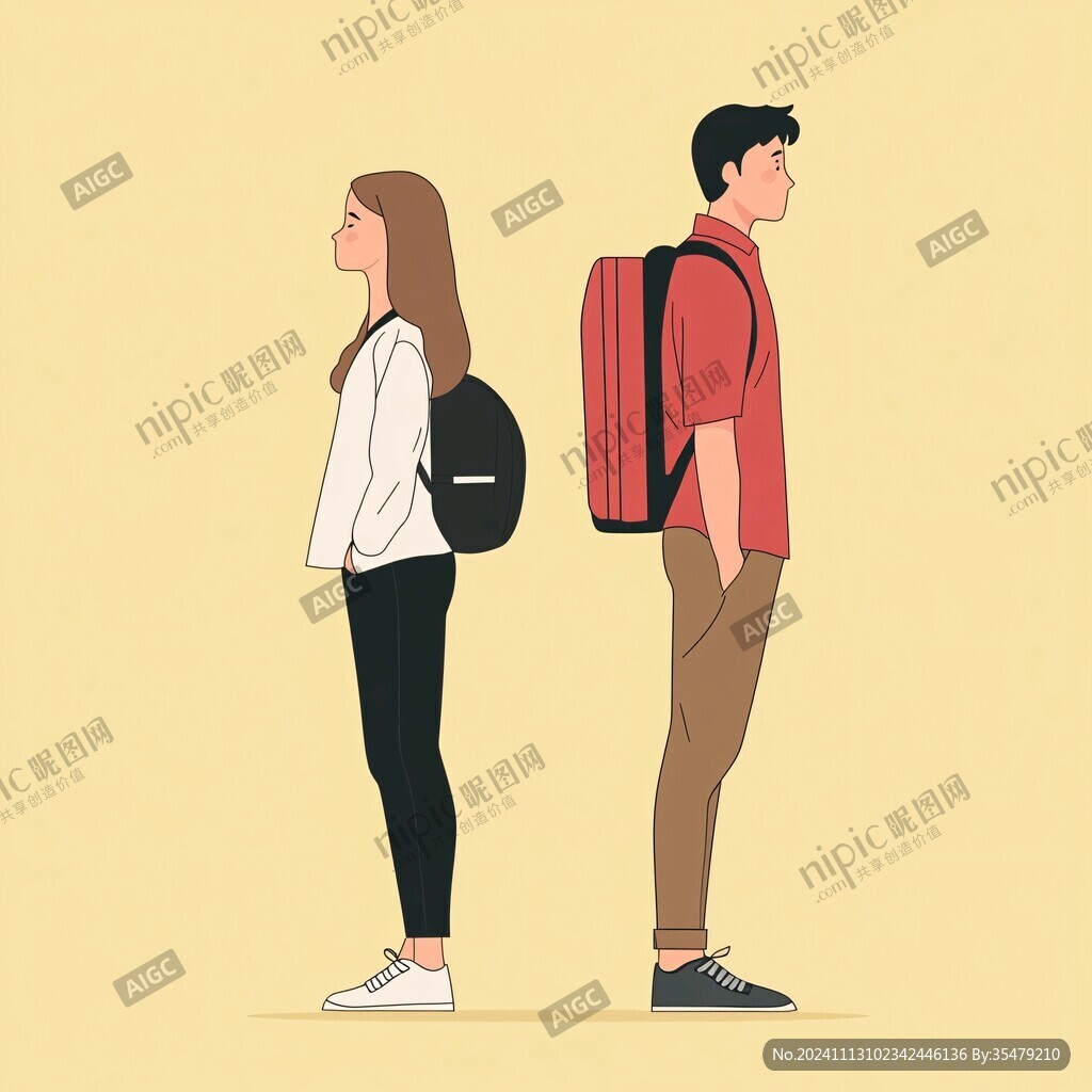 男女背影