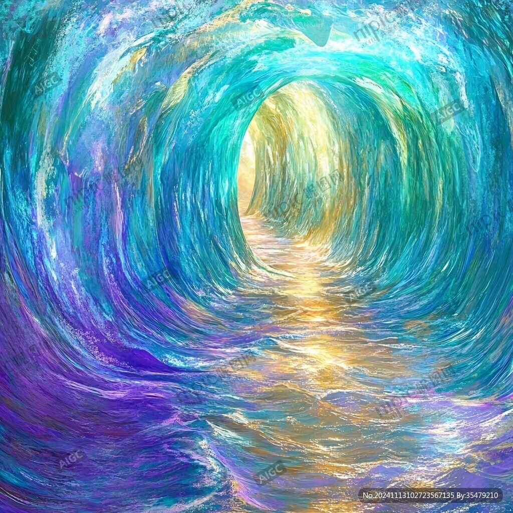 漩涡油画