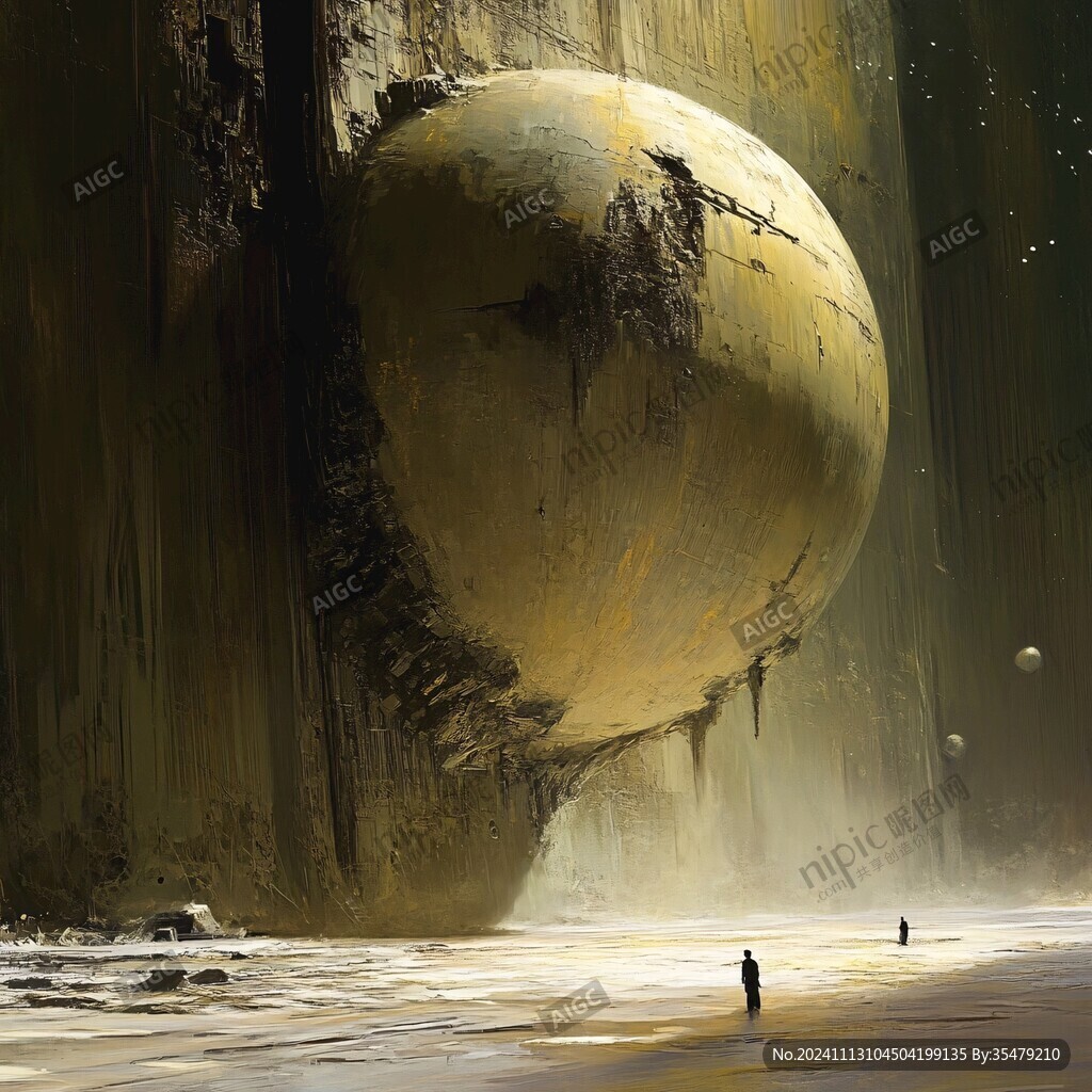 外星球幻想场景插画