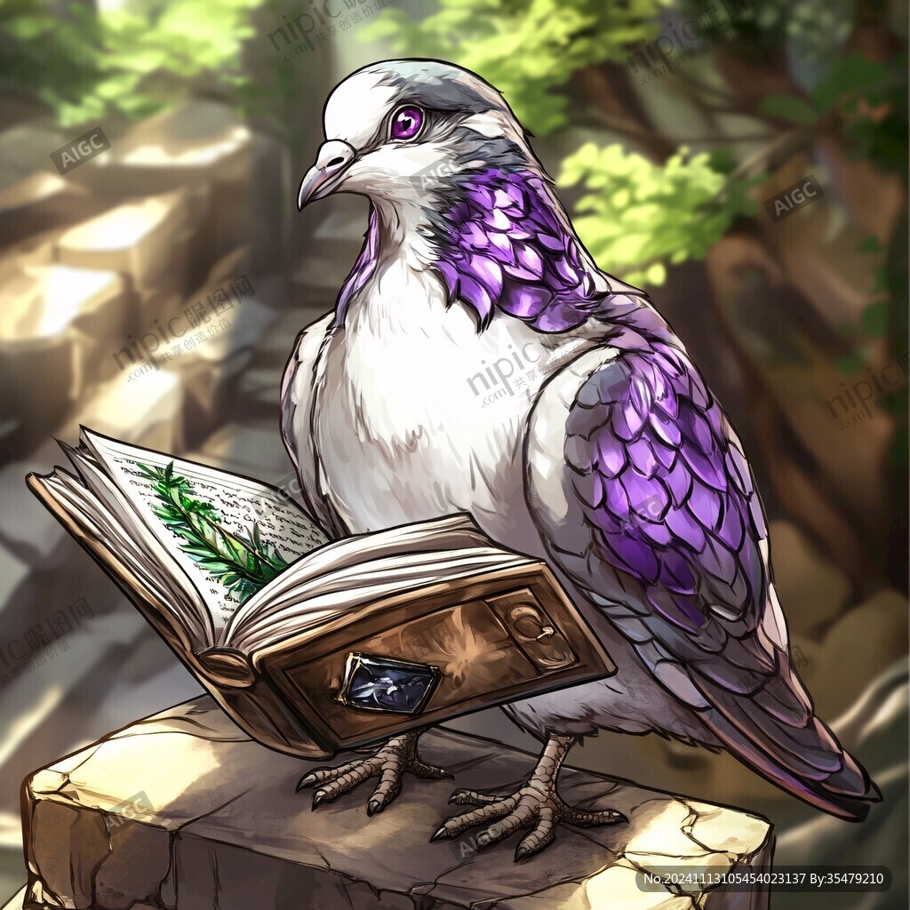 白头翁包装插画