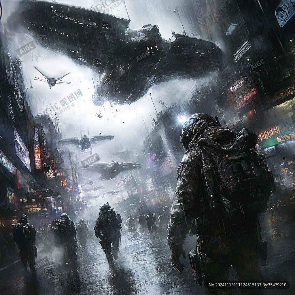 世界末日混乱场景