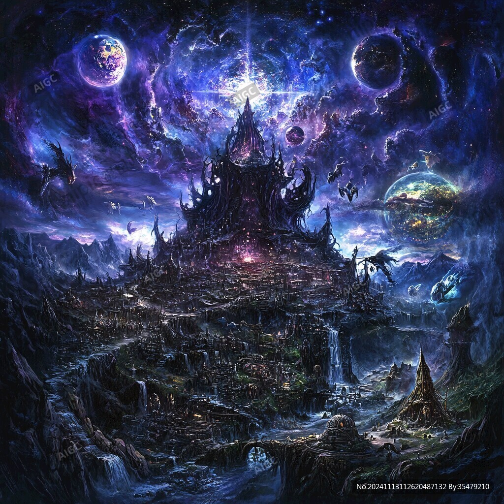 魔幻场景插画