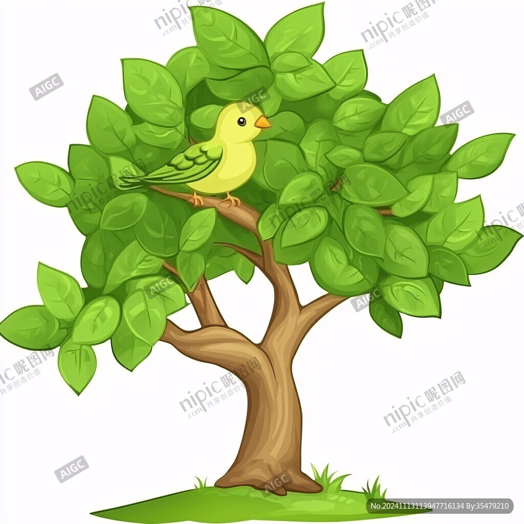 树上的鸟素材
