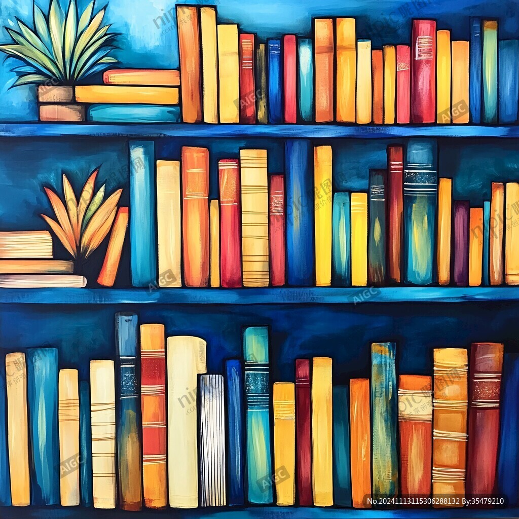 书架插画