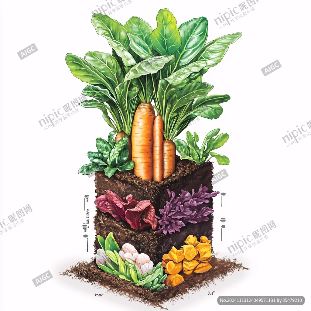 果仁菠菜插画