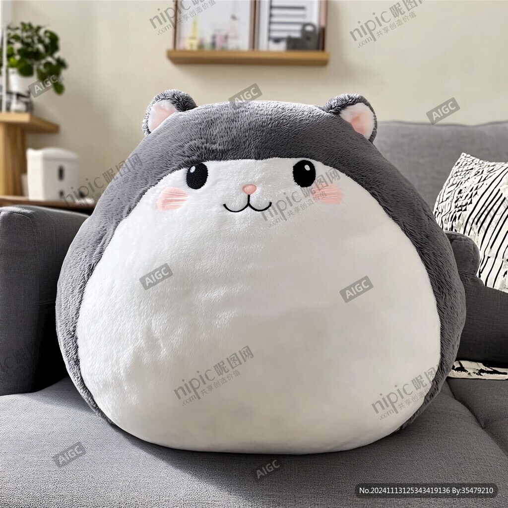 卡通萌宠仓鼠抱枕