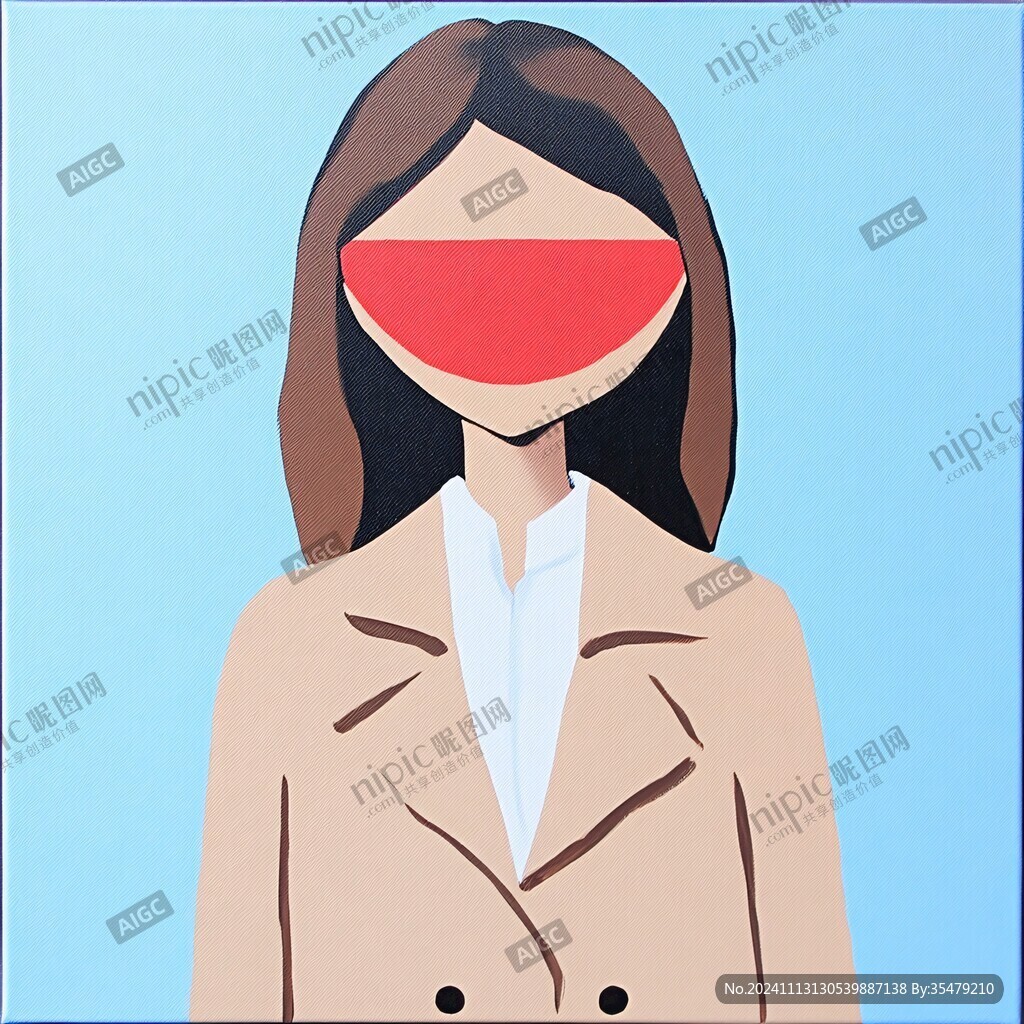 证件照人物西装