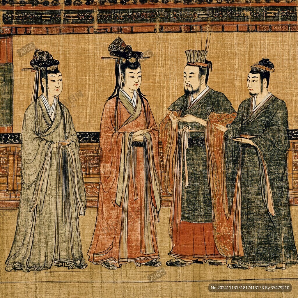 袍服仪卫图