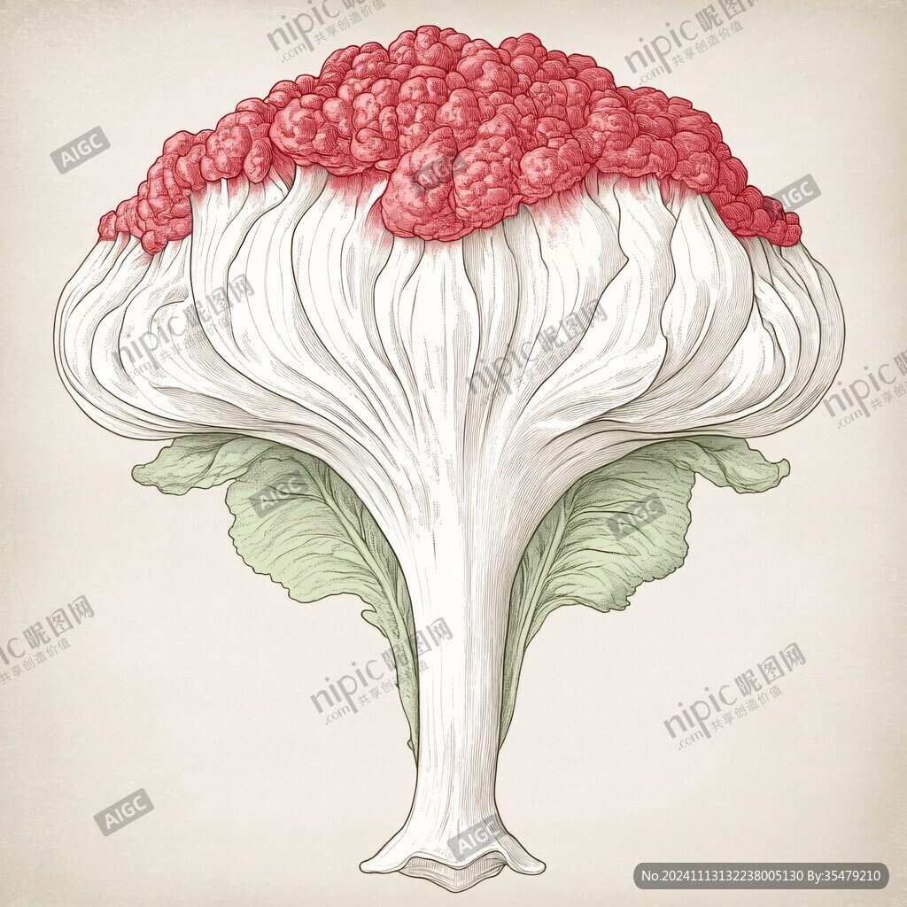 红菇手绘