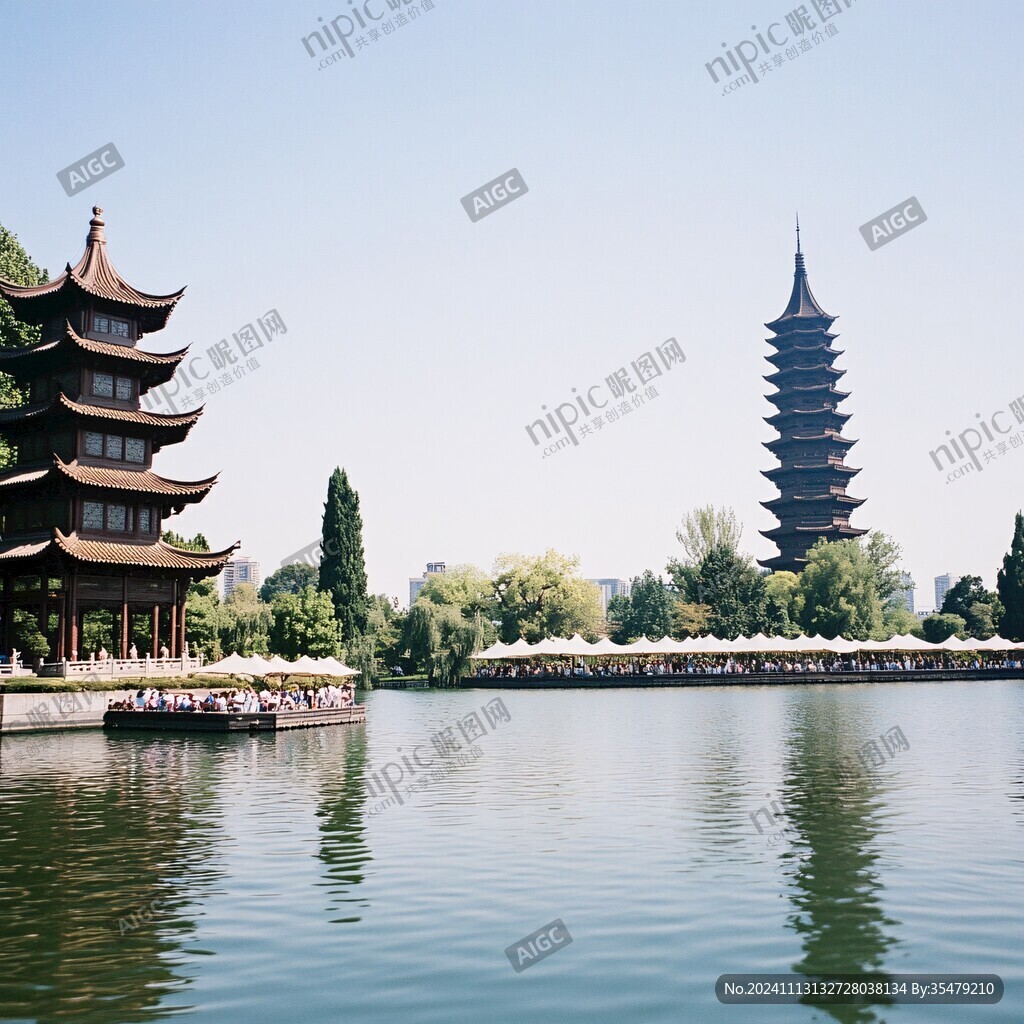 方塔风景