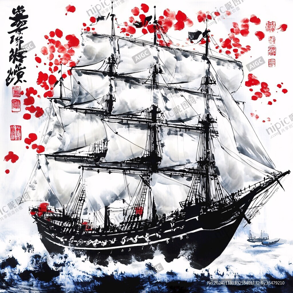 一帆风顺画