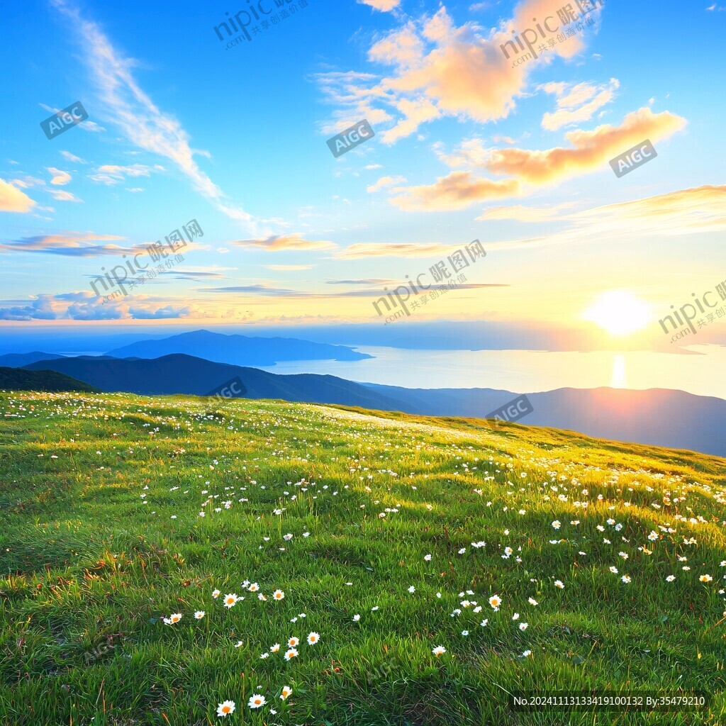 高山草甸日出