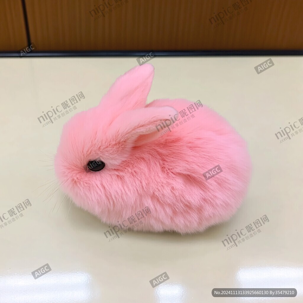 玫粉色小兔