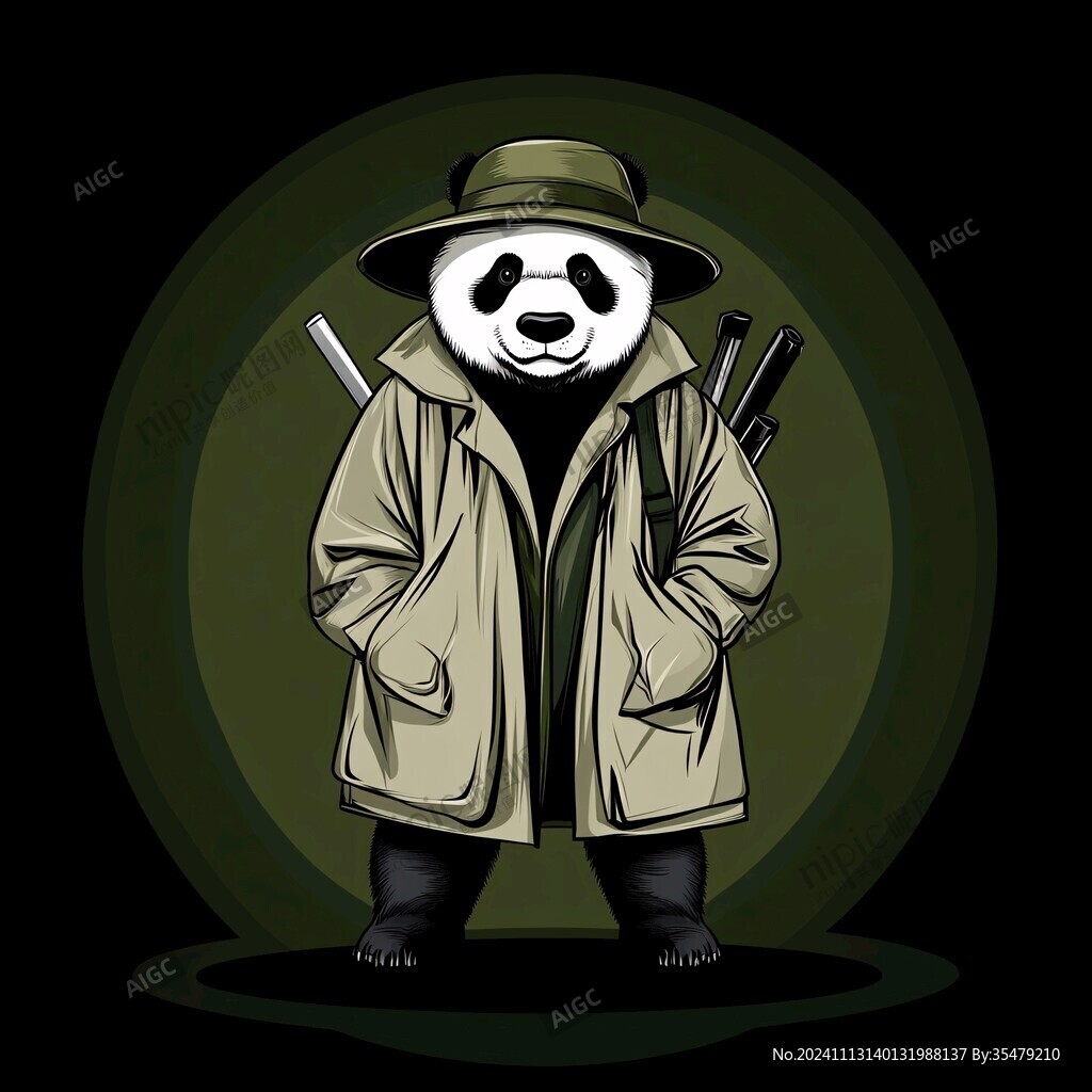 熊猫功夫大侠形像设计