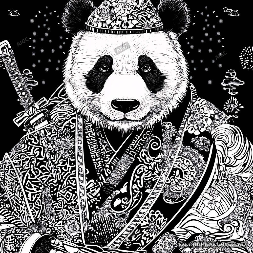 熊猫插画王者驾到
