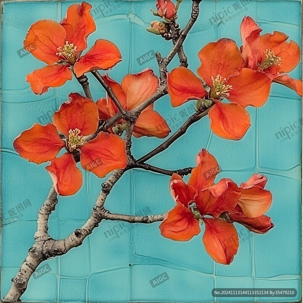 木棉花装饰画
