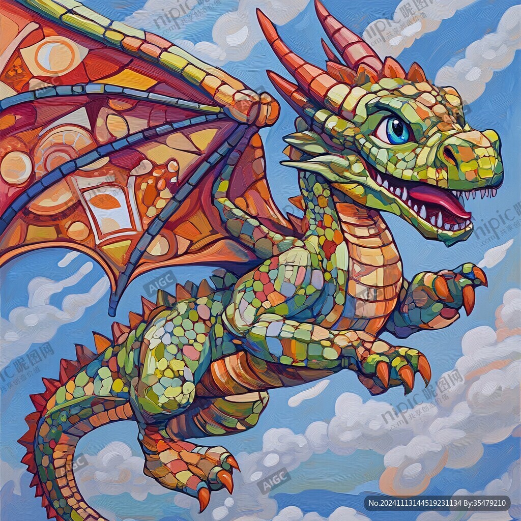 飞龙在天插画