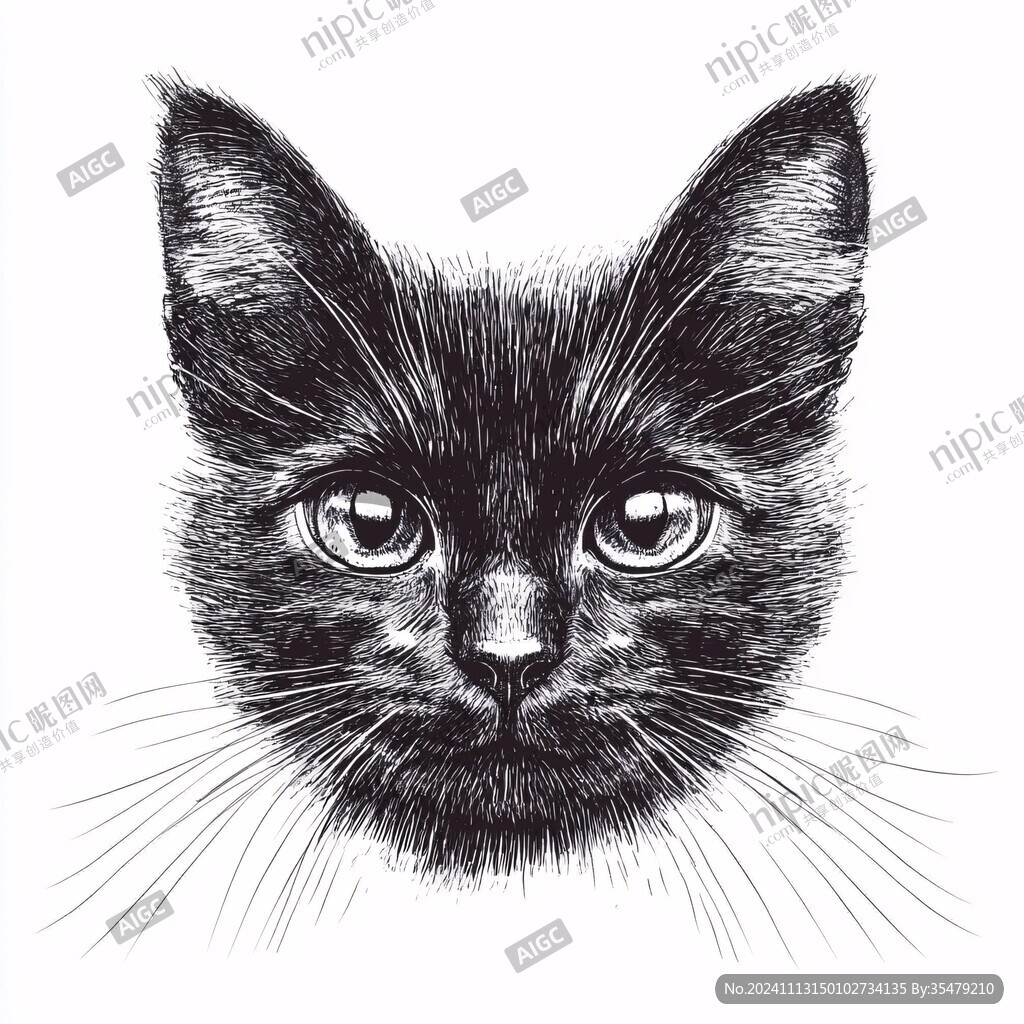 猫咪手绘