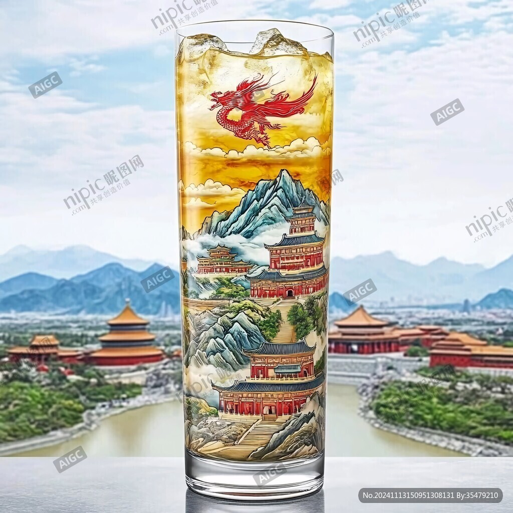 祥龙水杯