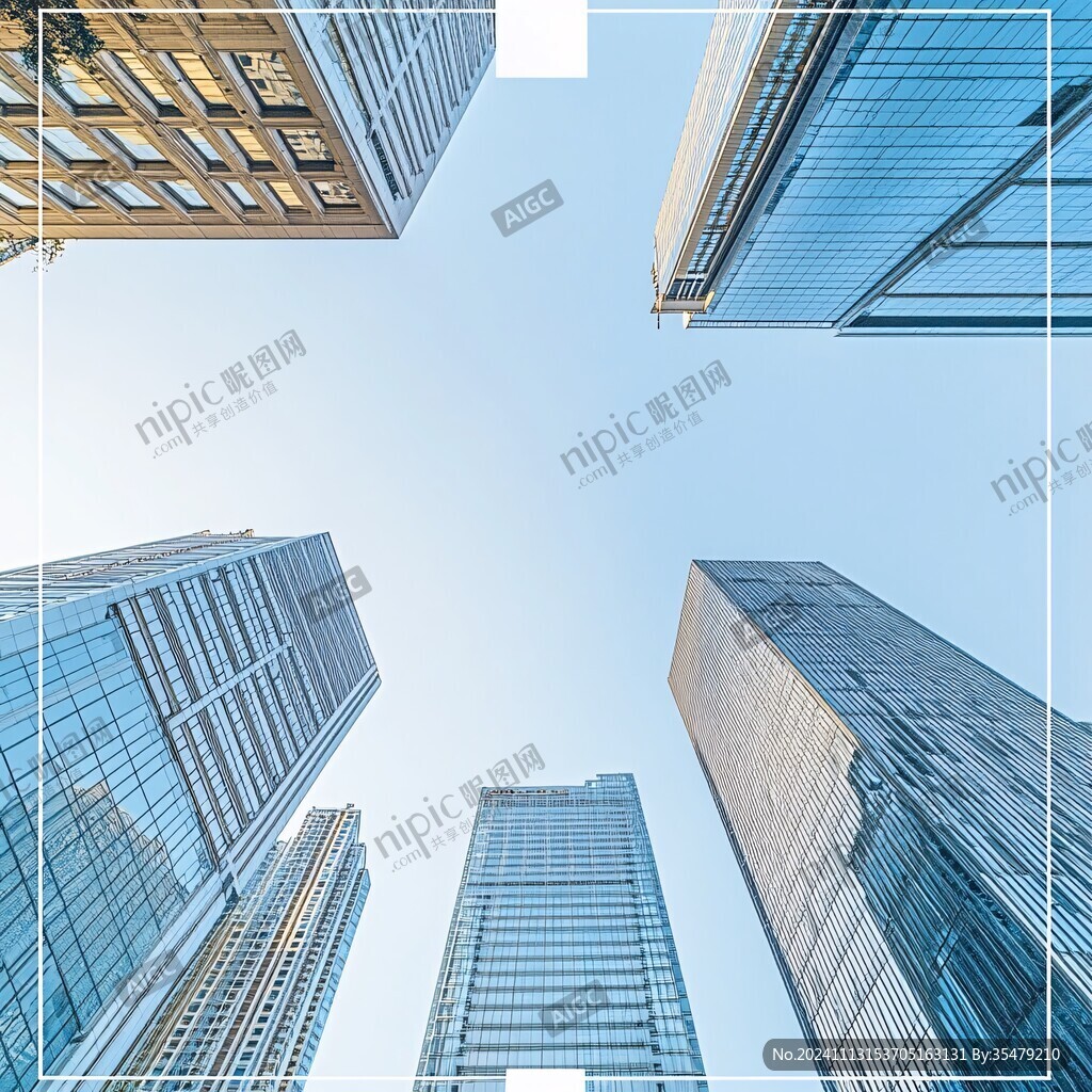 金融区建筑背景图