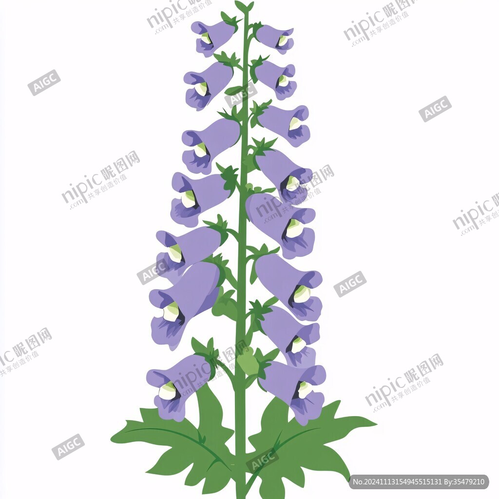 穗花婆婆纳设计素材