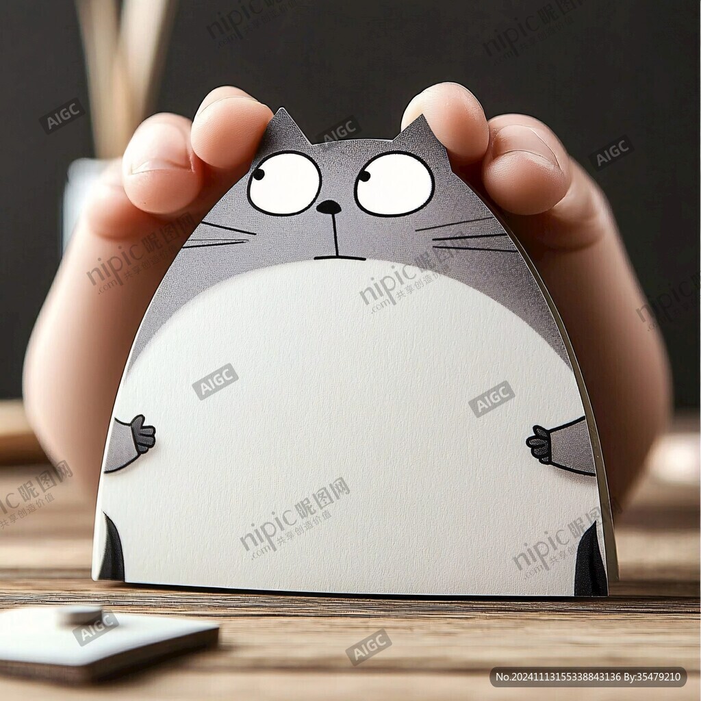 卡通猫咪便利贴