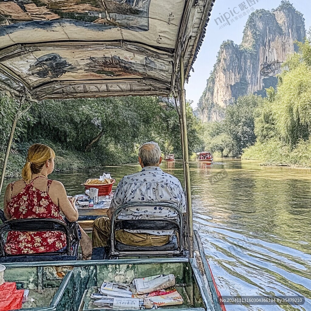 龙虎山竹筏