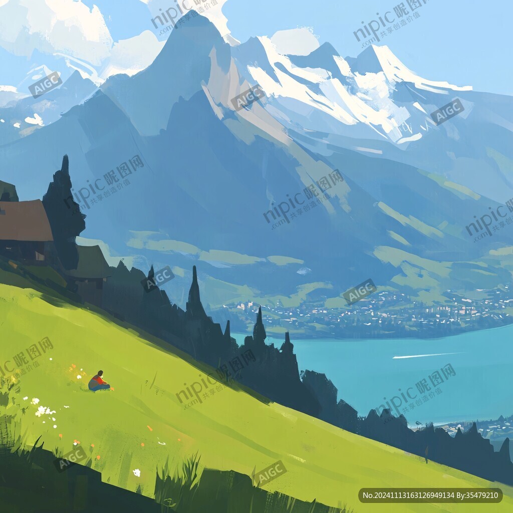 风景厚涂