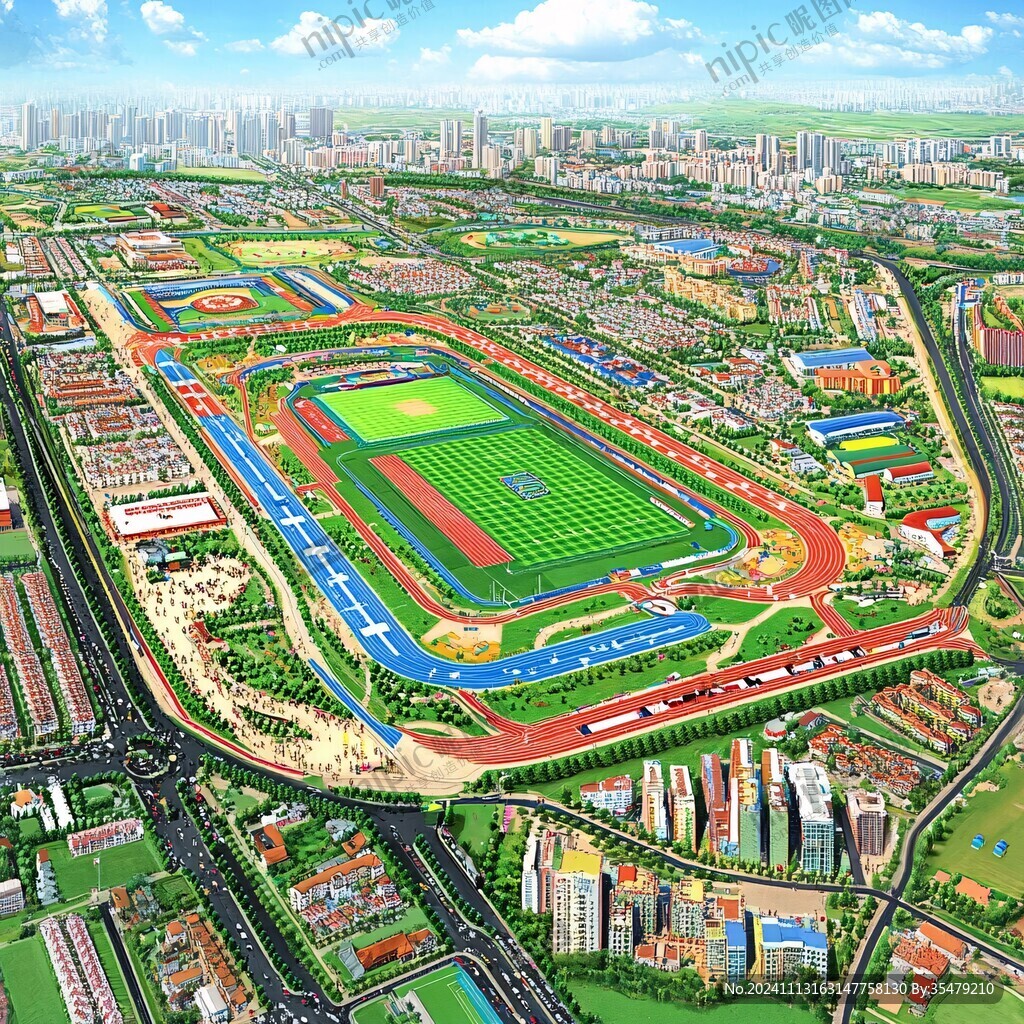 体育中心鸟瞰图