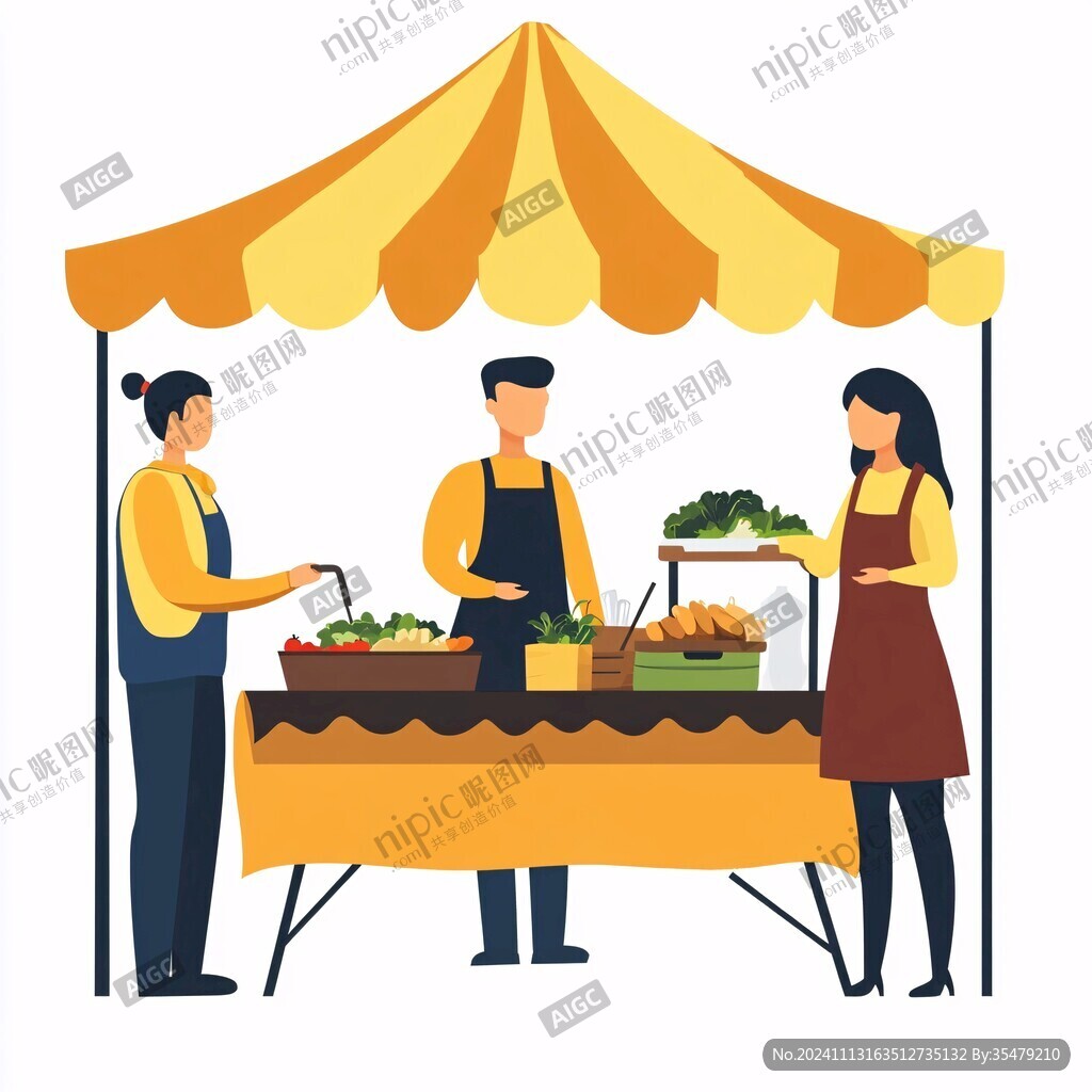 食品餐饮行业卡通