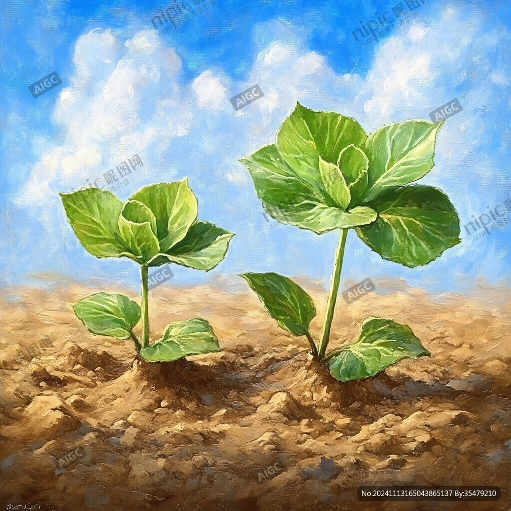 插画落地生根