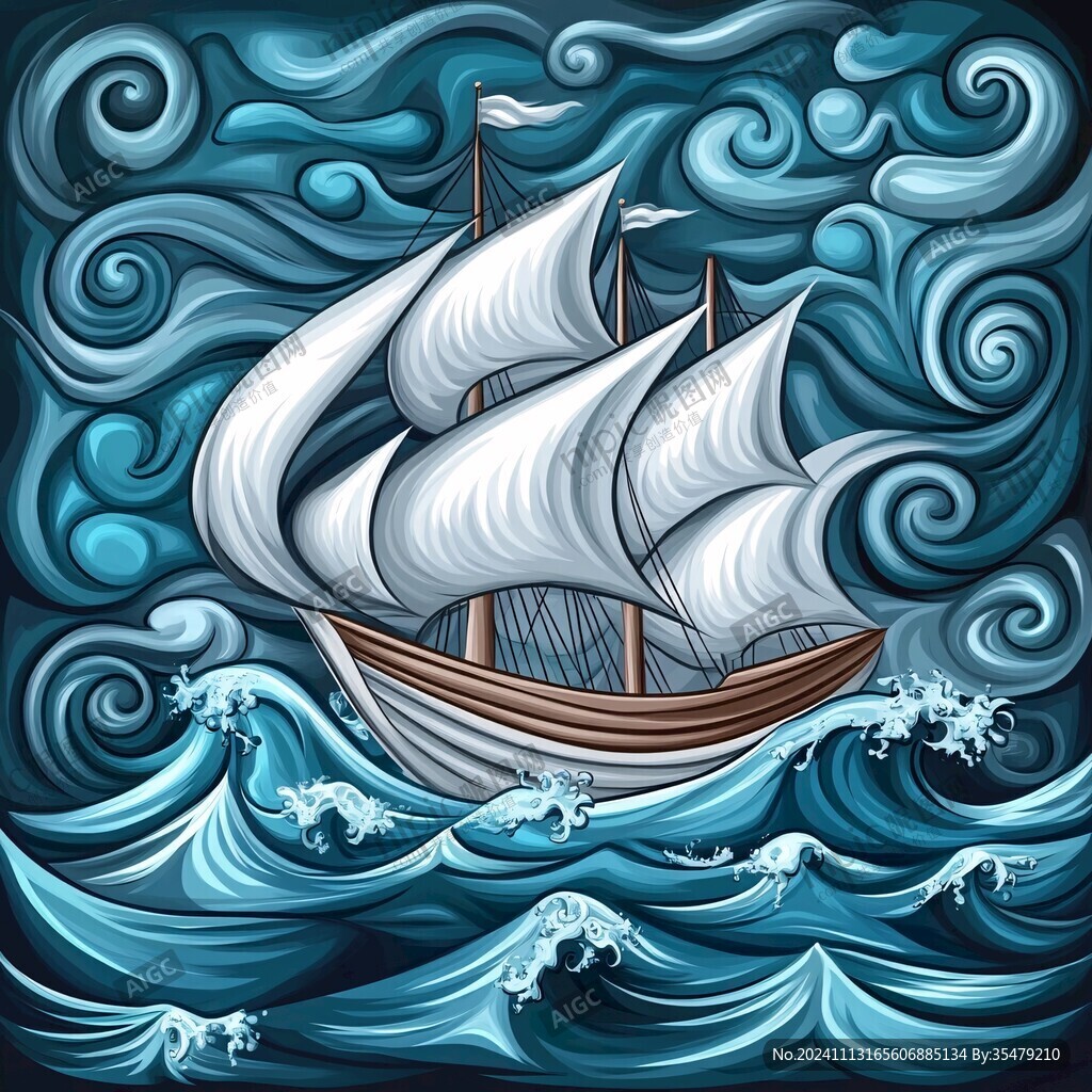 乘风破浪立体效果