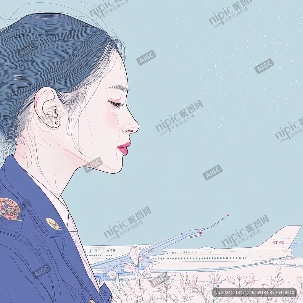 南航插画