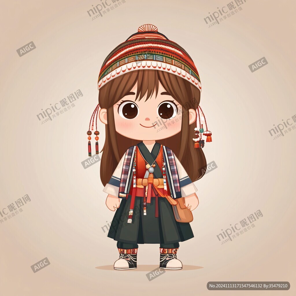 q版哈尼族女生