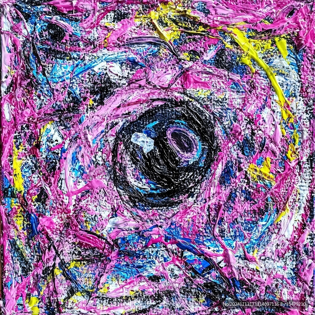 抽象眼睛画