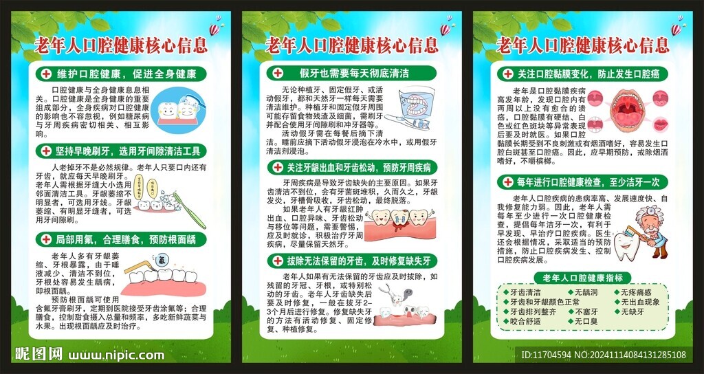 全国爱牙日展板