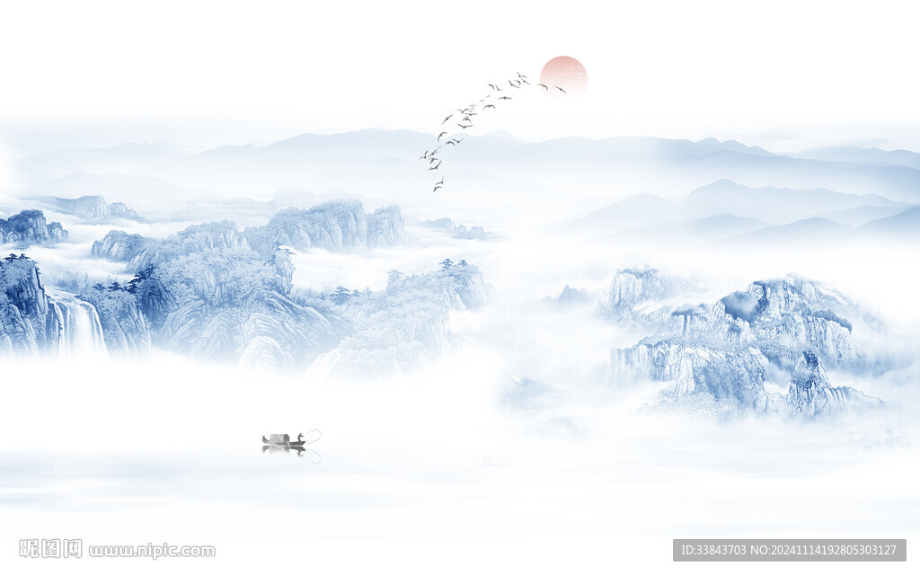 新中式禅意山水画