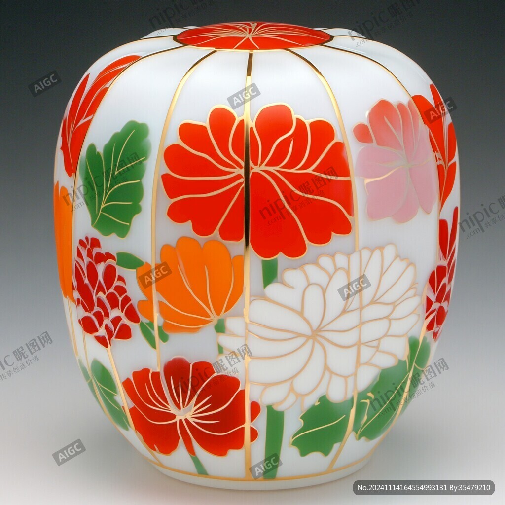 皮球花纹罐