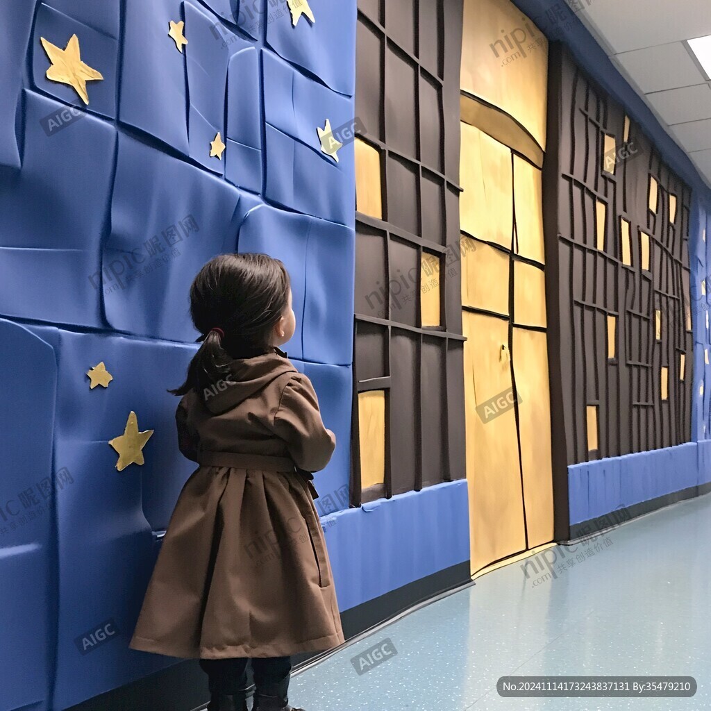 科学探索阶梯墙